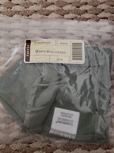 Longaberger 2004 SMALL Happy Halloween "Trick-or-Treat" Basket SAGE Liner - NEW.