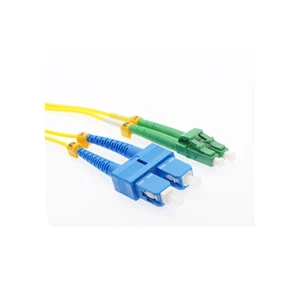 LOTTO 20 CONFEZIONI 10m LC(APC)-SC(UPC) Duplex 9/125 OS2 Monomodale Giallo OFNR 33FT - Foto 1 di 1