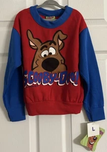 Vtg NWT Scooby-Doo Kids Youth Sweatshirt Size 7 Large 1998 Hanna Barbera - Picture 1 of 9