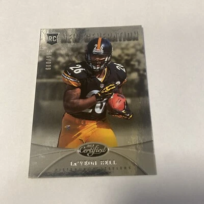 2013 Panini Certified Leveon Bell New Generation Rookie 009/999 rc Steelers - Image 1 of 3
