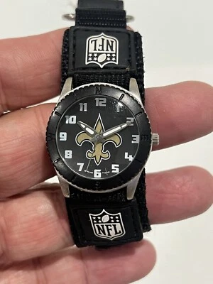 Reloj Juvenil New Orleans Saints Negro NFL Novato - Reloj Niño, Batería Nueva Foto 1 de 4