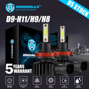 For Polaris Slingshot 2015 2017 LED Headlight Bulbs High/Low Beam Kit 6000K 2pcs - Picture 1 of 12