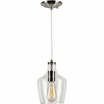 Forte Lighting 2679-01-55 Milo - 1 Light Cord-Hung Mini Pendant-9 Inches Tall - Image 1 of 3
