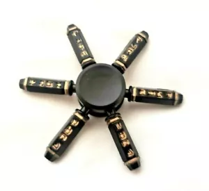 Juguete giratorio calmante de metal negro Nunchucks niños niños adultos enfoque TDAH 🙂 - Imagen 1 de 12