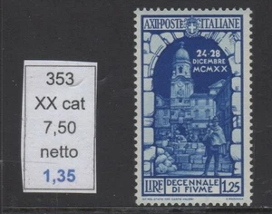 Fiume lire 1.25 nuovo gomma integra mnh - Imagen 1 de 1