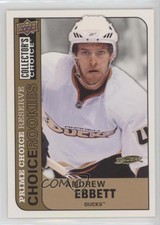 2008-09 Upper Deck Collector's Choice Prime Reserve Gold Andrew Ebbett Rookie RC