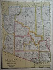 Vintage 1950 Atlas Map ~ ARIZONA - TOMBSTONE ~ Old & Authentic ~ Free S&H