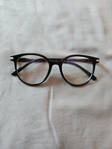 Black Round Frame Anti Blue Light Glasses Frame - Picture 1 of 2
