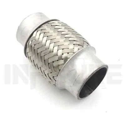 38x102mm Stainless Steel Car Exhaust Pipe Double Flex Connector Pipe For Muffler - Image 1 of 4