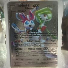 Pokemon Gardevoir & Sylveon GX 260HP Silver Foil Fan Art Card 120/234