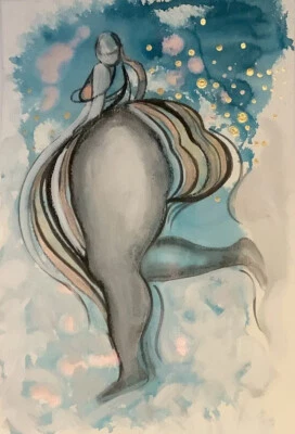 Love Your Body, Original Life Drawing Sketch Line Nude Female Simple Simplistic - Image 1 of 4