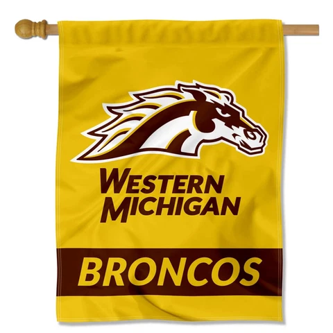 Western Michigan University Gold Two Sided House Flag Cover