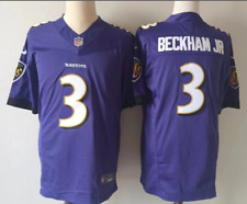 Baltimore Ravens #3 Odell Beckham Jr. Men sew blue fan jerseys