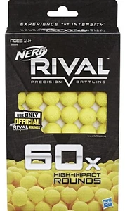 (lot Of 2Nerf Rival Precision Battling Off High Impact Round Ammo 60 Each Box - Picture 1 of 2