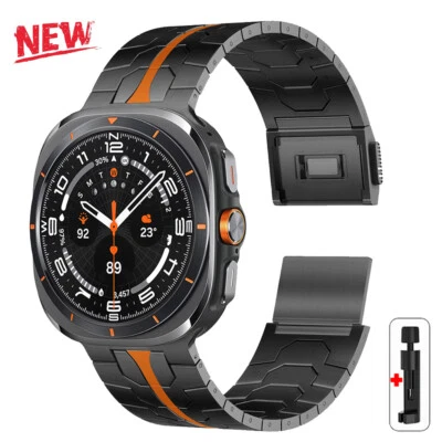 Magnetic Metal Band For Samsung Galaxy Watch 7 Ultra 2025 Stainless Steel Strap