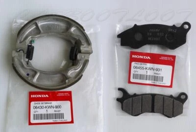 HONDA PCX PCX125 PCX150 OEM REAR BRAKE SHOE & FRONT BRAKE PADS SET 2010 - 2017 Foto 1 de 3
