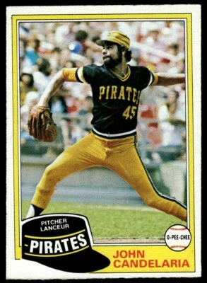1981 O-Pee-Chee Gray Back John Candelaria Pittsburgh Pirates #265 R109 - Image 1 of 2