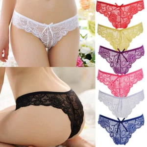 Free-Size-Womens-Sexy-Lace-Panties-Ladies-Seamless-Panty-Thongs-Briefs-US-FAST - Picture 1 of 23