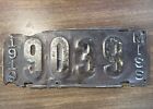 1919 Mississippi License Plate 4 Digit Unrestored As Is