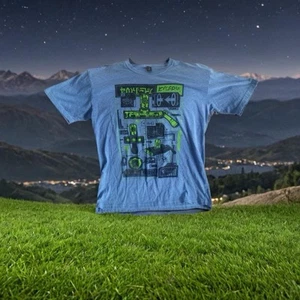 Pre Owned Men’s Lootcrate Rick & Morty Portal Gun Tee Shirt Sz Lg - Picture 1 of 9