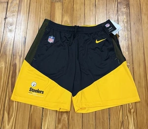 Neu mit Etikett Pittsburgh Steelers Nike Dri-Fit Herrenshorts Größe Medium - Bild 1 von 3