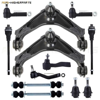 Brazos de control delanteros 12 piezas extremos de varilla de amarre para Chevrolet Silverado 2500 2001-2004 Foto 1 de 4