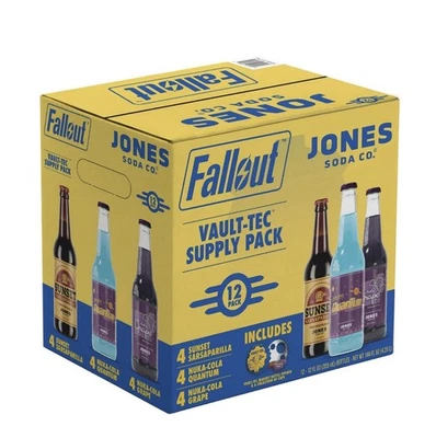 Fallout x Jones Soda Co - Vault-Tec Supply Pack, 12 fl oz, paquete de 12 Foto 1 de 4