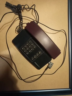 Telekom Signo Festnetztelefon in Lila Dunkelblau funktioniert Vintage - Bild 1 von 3