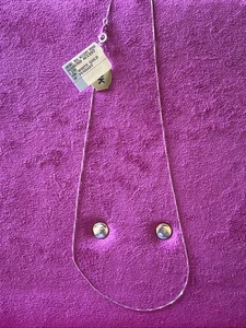 Floreo 10k Weißgold massive Box Kette Glieder Halskette - Bild 1 von 3