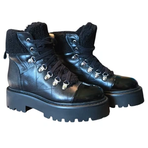 Steve Madden Reyen Leather Boots Size 6.5 - Picture 1 of 5