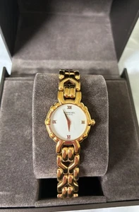 Excellent condition ladies raymond weil 18k gold electroplated model 3747 watch - Picture 1 of 5
