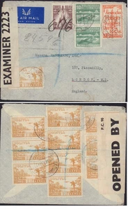 Bolivia 1941 REGISTERED WW2 AIRMAIL COVER LA PAZ LONDRES VIA NEW YORK CENSOR - Picture 1 of 3