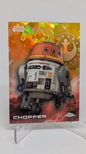 2025 Topps Chrome Star Wars Sapphire Chopper Gold /50 #25 - Picture 1 of 2