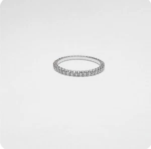 Nachlass 14K Weißgold 38 Brillantschliff Diamant Eternity Band Stil Ring 0,50 kt - Bild 1 von 1