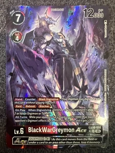 Digimon Card Game BlackWarGreymon ACE EX10-010 SR Sinister Order NM - Picture 1 of 1