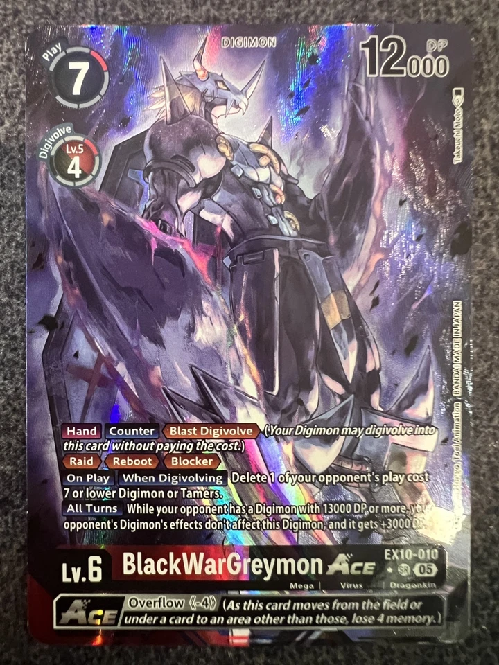 Digimon Card Game BlackWarGreymon ACE EX10-010 SR Sinister Order NM - Image 1 of 1