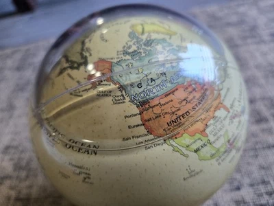 Антикварная подставка Mova Globe Earth 4,5 дюйма НЕ оригинальная. Очень хорошее состояние. - Изображение 1 из 4