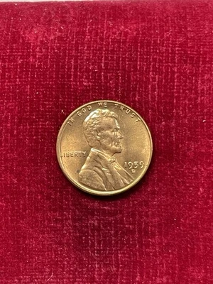 Error 1959 D DD Lincoln Penny Cent US Coin Uncirculated - Image 1 of 4