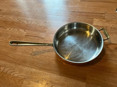 Vtg All-Clad Cop R Chef 11" 3.5qt Sauté pan Cop*r*Chef Copper SS Brass US - Image 1 of 4