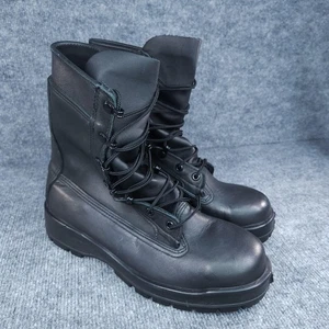 Botas Belleville 360ST Para Hombre Talla 8 Cuero Negro Vibram Puntera de Acero Combate Trabajo - Imagen 1 de 17