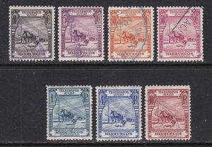 1928 - España - Marruecos - Telegrafos -Edifil 25/31 - Serie Completa - Usados - Imagen 1 de 2
