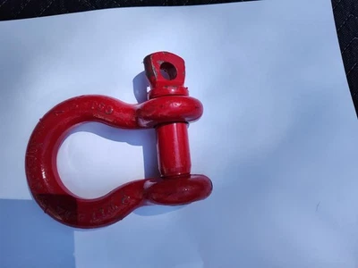 Crosby Anchor Shackle Bolt Type Steel Red WLL 8-1/2t - Image 1 of 4