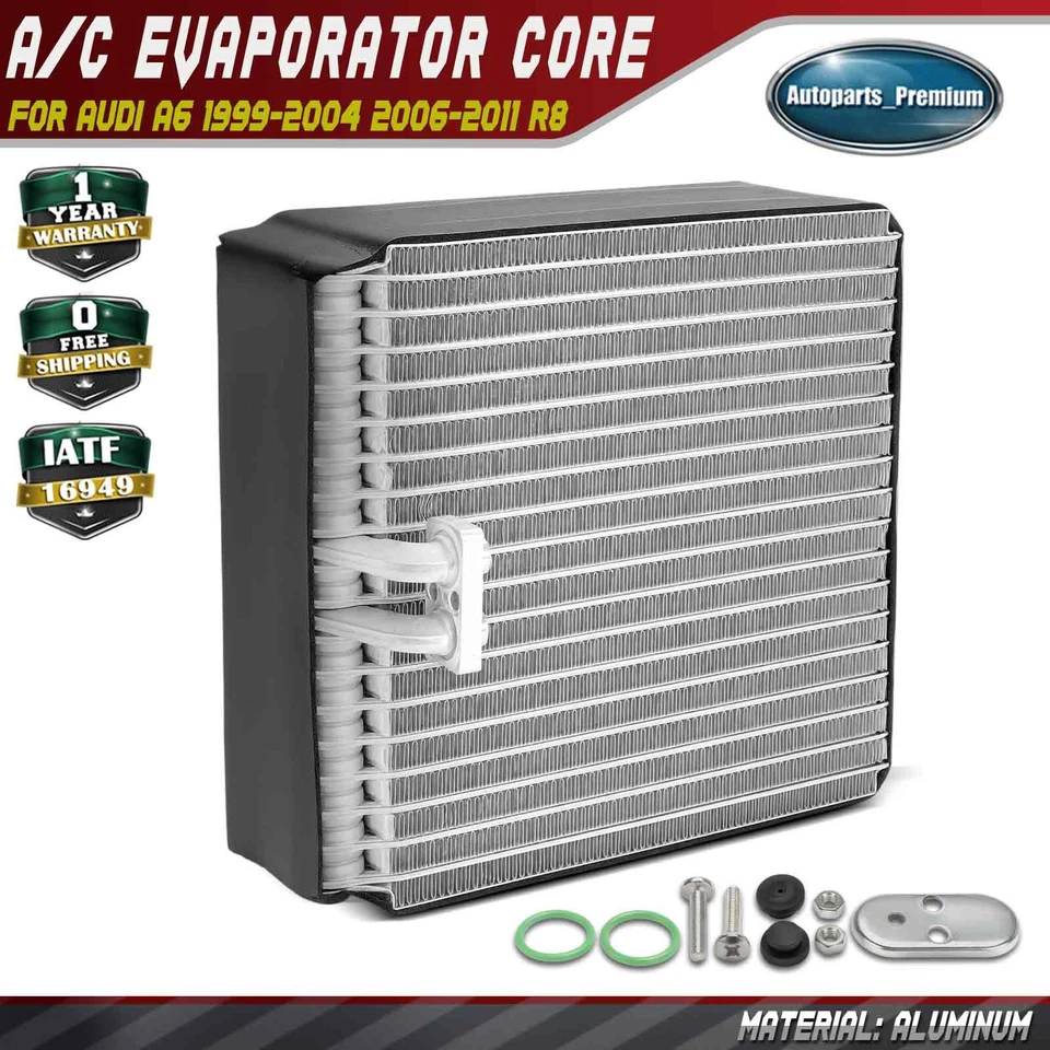 Núcleo evaporador aire acondicionado para Audi A6 1999-2004 2006-2011 R8 2008-2012 2014-2015 S6 Foto 1 de 4