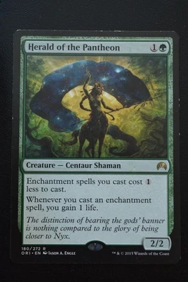 Magic The Gathering MTG HERALD OF THE PANTHEON Magic Origins MP Played - Image 1 of 2