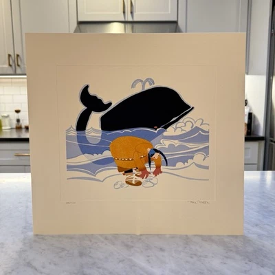 Serigrafía limitada firmada por Rie Muñoz "Whale's Wife" certificado de autenticidad 335/500 como nueva Foto 1 de 4