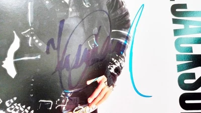 Michael Jackson -   BAD  --  Signed Autograph Vinyl, Used Japan Vinyl/LP - Image 1 of 4
