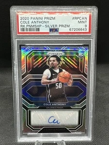 2020 Panini Prizm - Penmanship Silver #RP-CAN Cole Anthony (RC) (AU) PSA 9 - Picture 1 of 2