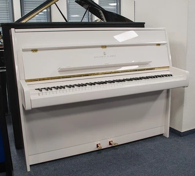 Steinway & Sons Klavier, V-114, weiß, gebraucht, 5 J Garantie, Bj. 1980 - Bild 1 von 4