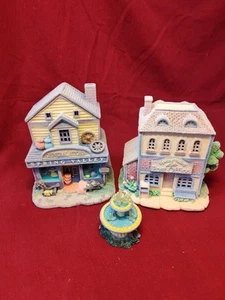 Avon Spring Valley lighted Village, General store and post office untested - Picture 1 of 10