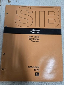 John Deere, libro de texto de servicio, 1975, tractor de césped serie 200, STB207M - Imagen 1 de 1